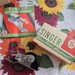 Singer Blind Stitch Attachment - Black and Silver